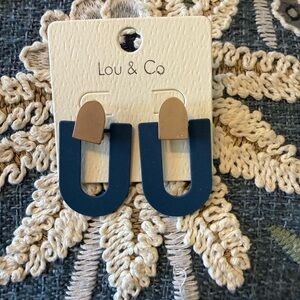 Lou & Co Blue and Gold Boho Earrings